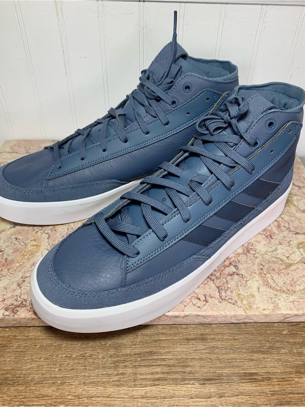 Adidas ZNSORED Hi Shoes Navy Blue Skateboard Sneakers - Men’s 12